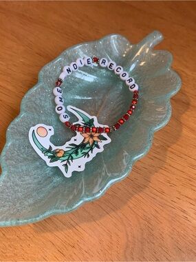 Mint Feather Trinket Tray